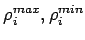 $\rho _{i}^{max}, \rho _{i}^{min}$