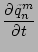 $\displaystyle \DP{\tilde{q}_n^m}{t}$