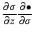 $\displaystyle \DP{\sigma}{z} \DP{\bullet}{\sigma}$