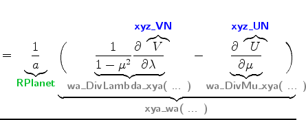 $\displaystyle = \underbrace{\Dinv{a}}_{ \mbox{{\cmssbx\textcolor{PineGreen}{RPl...
...!\!\!\!\!\!\!\!} \biggr) }_{ \mbox{{\cmssbx\textcolor{Gray}{xya\_wa( ... )}}} }$